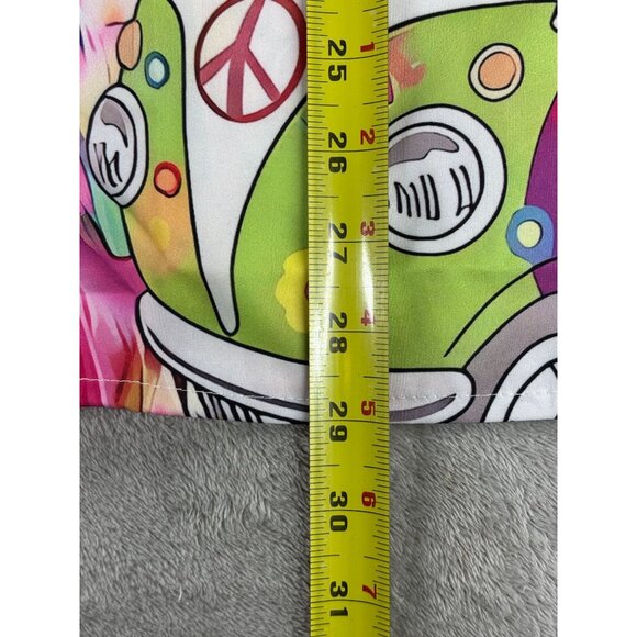Hippie Graphic Shirt By Ouku Large Peace Van NWT Camp - Picture 8 of 10